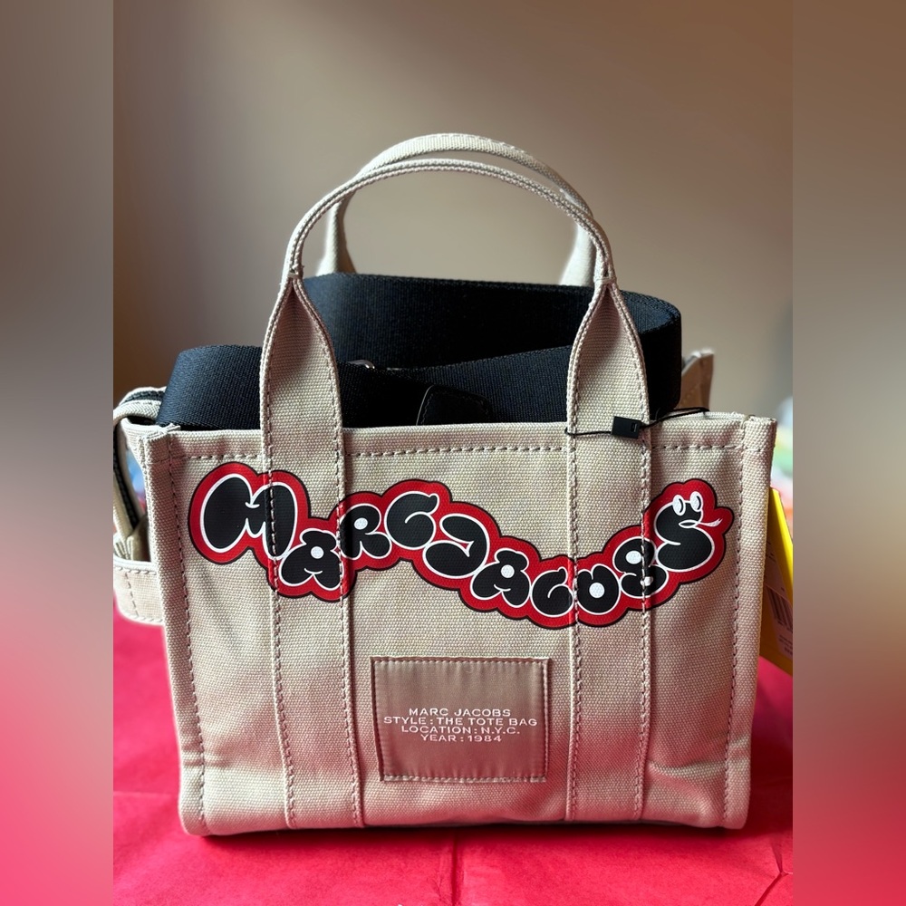 🐍 MARC JACOBS LUNA NEW YEAR COLLECTION 🐍 THE SNAKE CANVAS TOTE BAG 🐍 NWT 🐍 - Picture 6 of 16